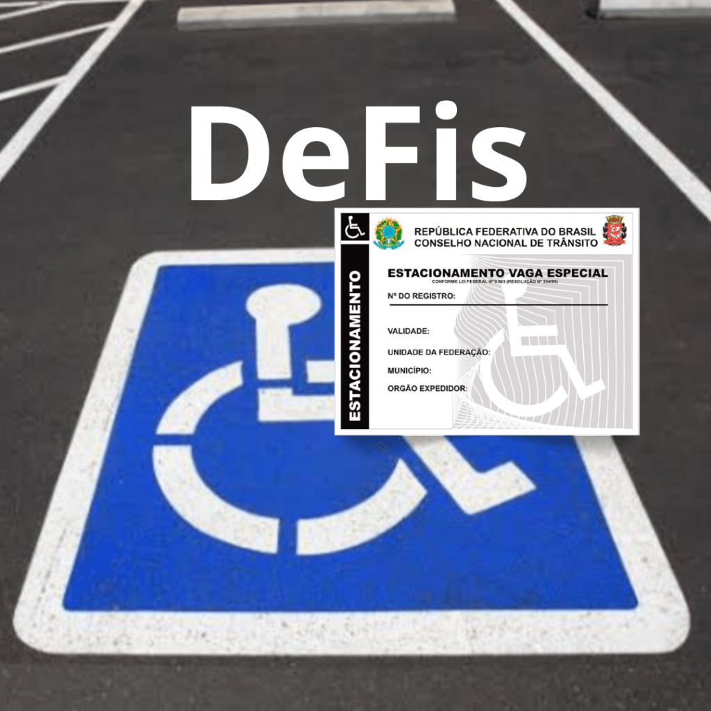 Cartão de estacionamento&nbsp;DeFis